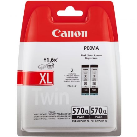 Canon PGI-570XL Tintapatron Black Twin pack 2x22 ml