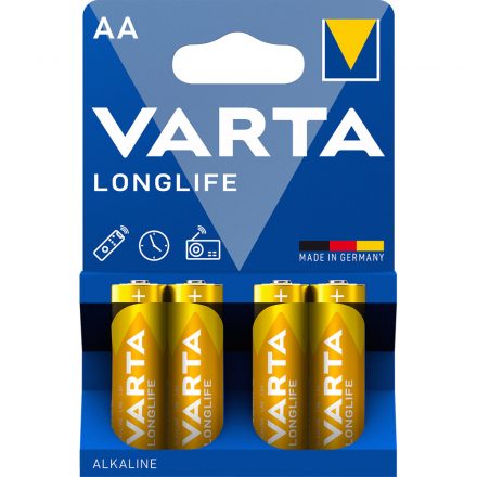 Elem AA ceruza LR06 Longlife 4 db/csomag, Varta 