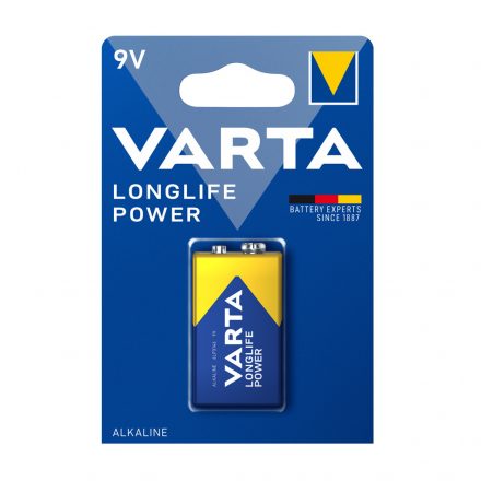 Elem 9V 6LR61 Longlife Power 1db/csomag VARTA