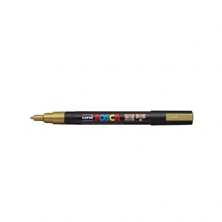 DEKORMARKER 0,9-1,3MM PC-3M ARANY UNI POSCA