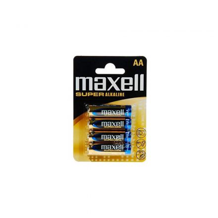 Elem AA ceruza LR6 1,5V 4 db Maxell Super tartós alkaline