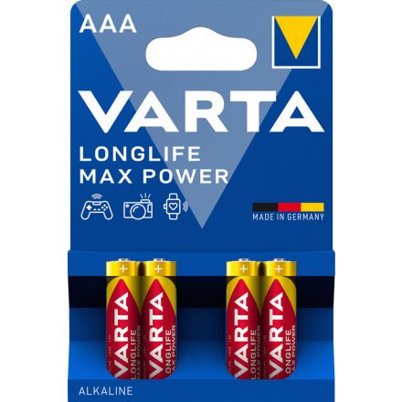 Elem AAA mikro LR03 longlife max power 4db/csomag Varta