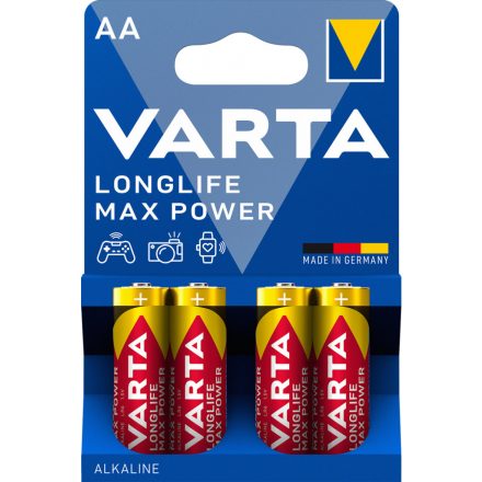 Elem AA ceruza LR06 longlife max power 4db/csomag VARTA