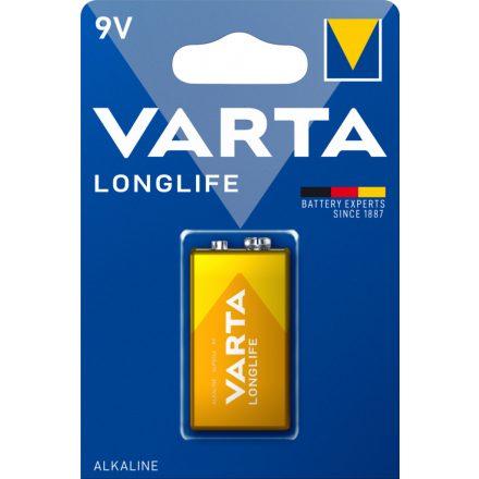 Elem 9V-os 6LR61 E longlife 1db/csomag VARTA