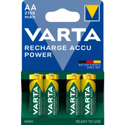 Elem tölthető akku AA ceruza 2100 mAH power 4db/csomag VARTA