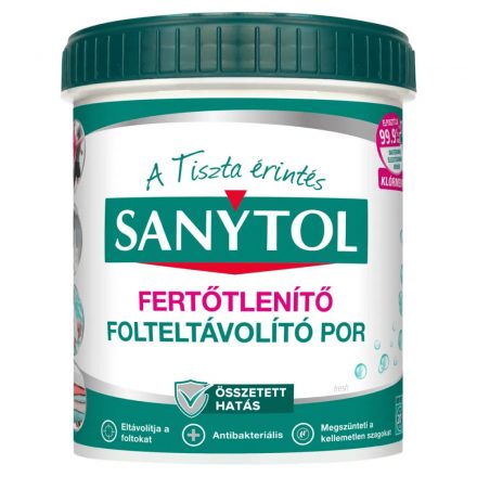 Fertőtlenítő mosószeradalék por 450 gr Sanytol