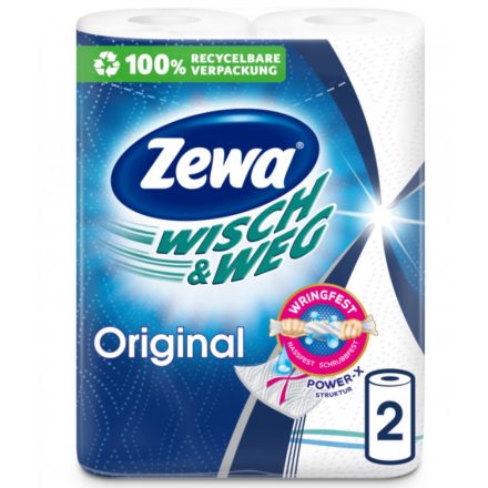 Háztartási papírtörlő 2 rétegű 4 tek/csomag Wish&Weg Original Zewa