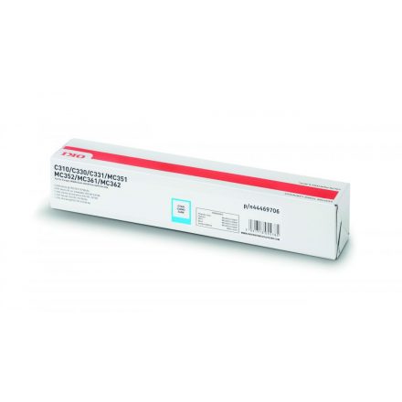 Oki C310/330/510/530/MC351 Toner Cián 2000 oldalra