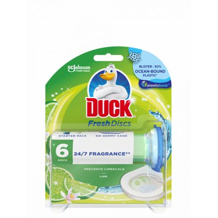 WC öbíltő korong zselés 36 ml Fresh Discs Duck® Lime