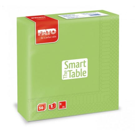 Szalvéta 2 rétegű 33 x 33 cm 50 lap/cs Fato Smart Table zöldalma_82623200