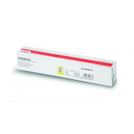 Oki C332/MC363 Toner Sárga 1500 oldalra