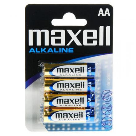 Elem AA ceruza LR6 alkaline 4 db/csomag, Maxell 