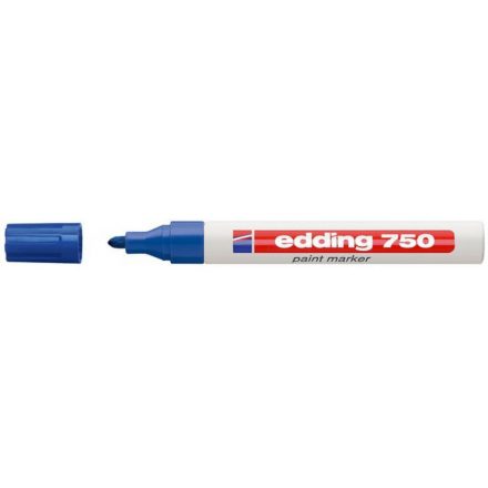 LAKKMARKER 750 KEREK HEGY 2-4MM KÉK EDDING