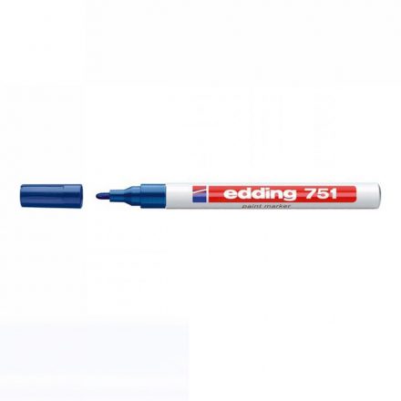 LAKKMARKER 751 KEREK HEGY 1-2MM KÉK EDDING