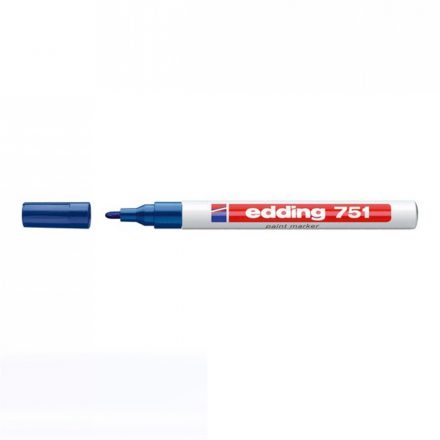 Lakkmarker 1-2mm, kerek Edding 751 kék 