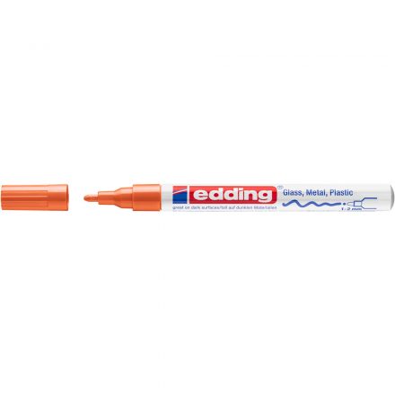 Lakkmarker 1-2mm, kerek Edding 751 narancs 