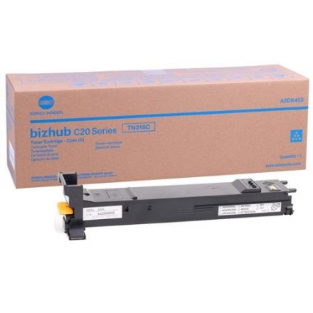 Konica-Minolta TN318C Toner Cyan 8.000 oldalra