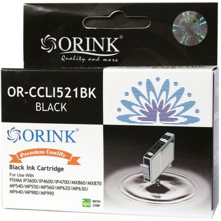 CANON CLI521 TINTAPATRON BLACK ORINK CHIP