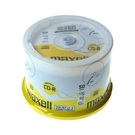 CD-R80 MAXELL CD lemez 50db/Henger 52x Nyomtatható