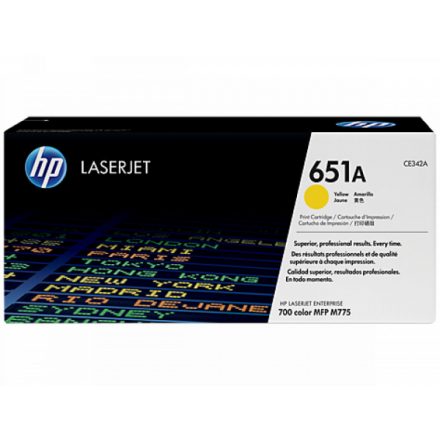 HP CE342A Toner Yellow 16.000 oldal kapacitás No.651A