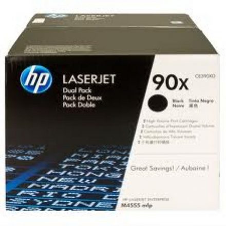 HP CE390XD Toner Black 2*24.000 oldal kapacitás No.90X