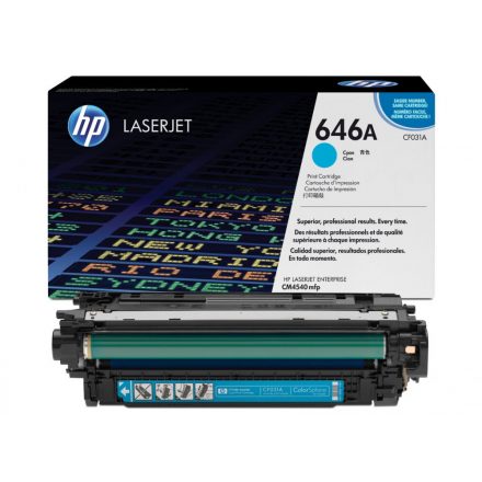 HP CF031A Toner Cyan 12.500 oldal kapacitás No.646A