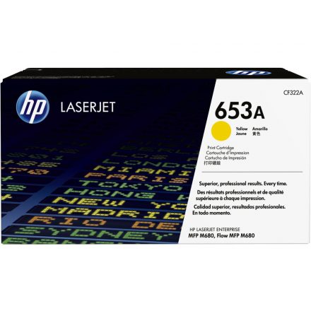 HP CF322A Toner Yellow 16.500 oldal kapacitás No.653A