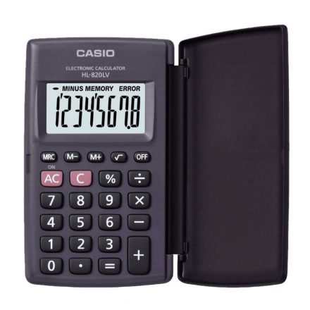 Zsebszámológép 8 digit gyökvonás CASIO HL 820 LV BK