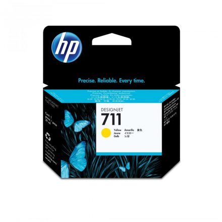 HP 711/CZ132A TINTAPATRON YELLOW EREDETI