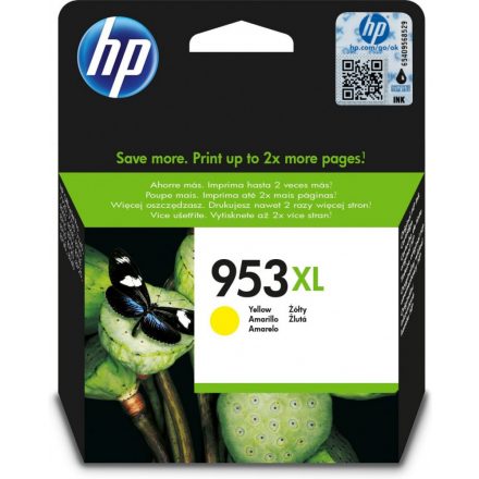 HP 953XL/F6U18AE TINTAPATRON YELLOW EREDETI