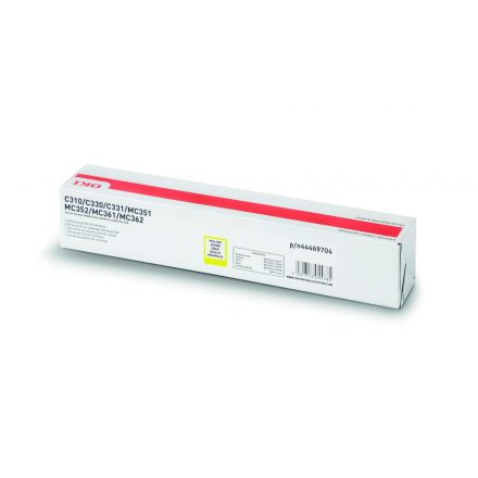 OKI C310/330 TONER YELLOW EREDETI