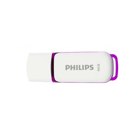 Pendrive 64GB USB 2.0 fehér-lila  PHILIPS Snow Edition