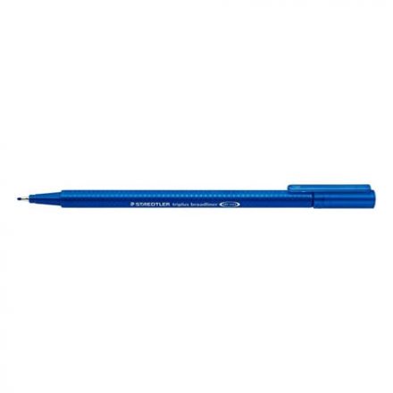 Tűfilc, 0,8 mm, STAEDTLER "Triplus", kék